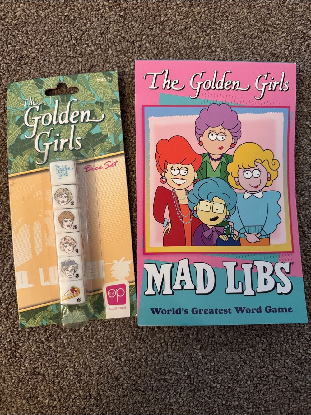 The Golden Girls Mad Libs Game & Dice Set